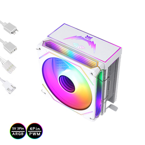 QiuzAim 4 tubos de calor de alta eficiencia ARGB ordenador disipador de calor 120mm PWM ventilador para LGA2011 V3/AM5 placa base refrigeración - Product Image 4