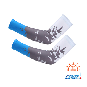 Manchons de bras unisexes en Spandex respirants, anti-UV (UVA & UVB), rafraîchissants, pour le sport, la course et la moto, vente en gros - Product Image 1