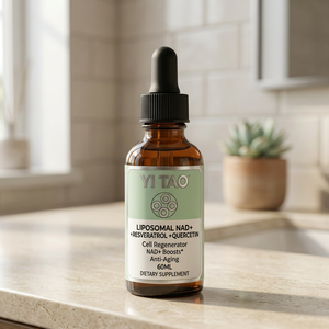 Gotas Liposomales Antienvejecimiento con NAD+, 60 ml, con Resveratrol y Quercetina, Favorece la Regeneración Celular y el Bienestar General - Product Image 1