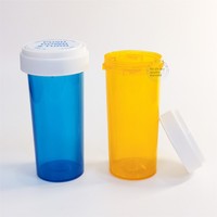 Flacon de médicament de qualité médicale de 30240 ml avec bouchon sécurité enfant, emballage en carton en plastique PP, sûr pour les compléments alimentaires et les petites doses.