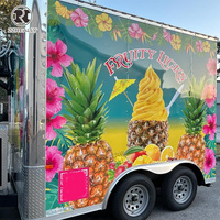 Camion-remorque commercial de restauration rapide, camionnette entièrement équipée avec cuisine mobile pour la vente de snacks - pour la vente au détail en vineries aux États-Unis, en Europe et en Australie