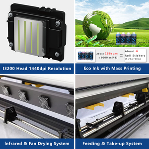 Giá rẻ Giá rộng định dạng sinh thái dung môi máy in dán xe Banner Vinyl máy in - Product Image 4