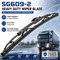 Lame d'essuie-glace pour camion en caoutchouc naturel de haute qualité YIKE, 20-32 pouces, essuie-glaces robustes pour camions et voitures