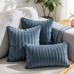 Tissu Teddy rayé géant en tricot warp 100% polyester pour ameublement intérieur - Product Image 2