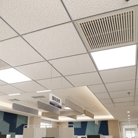 Plaque de plafond suspendu en laine minérale Kente - Absorption acoustique, ignifuge, résistant à l'humidité pour bureaux, écoles, hôpitaux