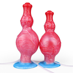 Dildo alienígena inflable con rociador de agua, simulación de pene, con función de succión y textura de perro lobo, varilla de <span class=keywords><strong>silicona</strong></span> para masturbación privada y limpieza. - Product Image 5