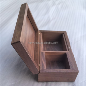 Mini cadre photo en bois, boîte musicale, urnes commémoratives magnétiques en bois pour animaux de compagnie, boîtes <span class=keywords><strong>à</strong></span> souvenirs en noyer avec couvercle <span class=keywords><strong>à</strong></span> charnière pour cadeau - Product Image 5