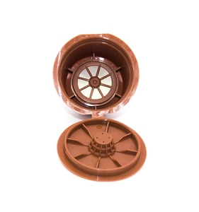 Diskon Besar Plastik Isi Ulang dengan Penyaring Stainless Steel Penyaring Kopi Ringkas Kapsul Kopi Dapat Dipakai Ulang untuk Kafe Italia - Product Image 3
