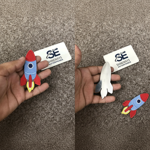 Parches bordados magnéticos personalizados con parche de placa de metal - Product Image 1