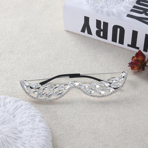 Women's Crystal Geometric Fashion <strong>Glasses</strong> Rhinestone Sun <strong>Glasses</strong> Decor <strong>Prism</strong> Shades - Product Image 3