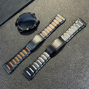 Cinturino Universale Forwelleny Premium 22mm in Metallo Mecha per <span class=keywords><strong>Huawei</strong></span> Watch GT4 <span class=keywords><strong>GT3</strong></span> <span class=keywords><strong>Pro</strong></span>, Bracciale Tattico in Acciaio Inossidabile - Product Image 4