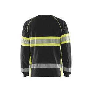 BLAKLADER - 3510103099335XL Camiseta de manga larga Hi-Vis Negro/Amarillo-EAN 7330509799383 ROPA DE TRABAJO DE LA HI-VIS - Product Image 2