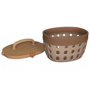 Compostador de jardín enterrado de arcilla orgánica de diseño personalizado con tapas de terracota, ecológico para exteriores. - Product Image 2