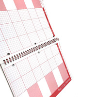 Carnet de notes A5 de haute qualité à grille imprimée, carnet de notes en spirale, carnet de composition