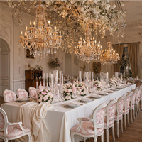 Lustre en cristal de verre moderne de haute qualité, décoration de mariage, hôtel, salle de banquet, lustre suspendu, luminaires suspendus