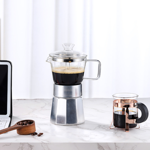 Cafetières avec logo personnalisé de haute qualité Pots Moka Pot Induction Espresso Filtre Italien Moka Ménage Cafetière - Product Image 2