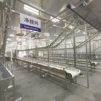 Équipement d'abattage automatique complet direct d'usine pour le canard de volaille et le poulet de chair pour la ligne de coupe de traitement