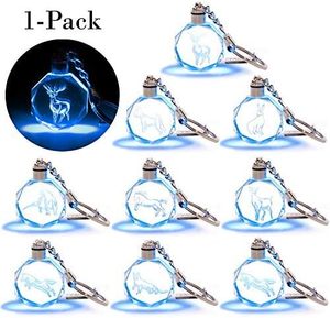 Pour <span class=keywords><strong>Harry</strong></span> <span class=keywords><strong>Potter</strong></span> LED bleu clair cristal porte-clés Collection mystère aveugle boîte série porte-clés à collectionner - Product Image 6