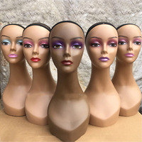 Tête de Mannequin Réaliste pour Présentation de Perruques, Tête de Poupée Féminine Professionnelle pour Maquillage, Présentoir à Perruques, Chapeaux et Bijoux
