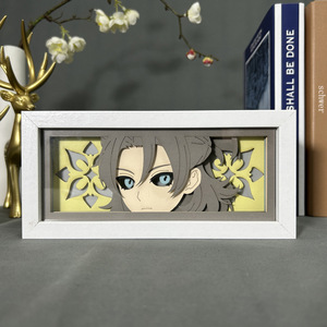 Lámpara de Papel con 12 Diseños de <span class=keywords><strong>Genshin</strong></span> Impact Klee, Personajes de Anime, Luz Suave, Papel en Capas, Marco <span class=keywords><strong>3D</strong></span>, Luz Nocturna, Regalo Creativo - Product Image 5
