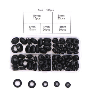 ชุดยางร้อยสายไฟ 105 ชิ้น 4-10 มม. EPDM สำหรับป้องกันสายไฟ - Product Image 5