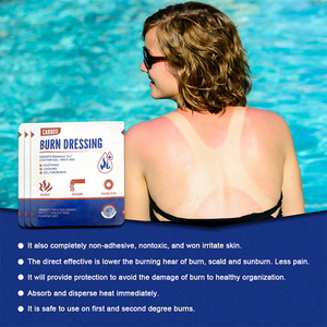 ผู้ผลิตคาร์บูที่เพิ่มขึ้นการผ่าตัดปิดแผลฆ่าเชื้อการดูแลการเผาไหม้ทางการแพทย์ขั้นพื้นฐานชุดเครื่องแป้งธรรมชาติสําหรับแพ็ค - Product Image 6