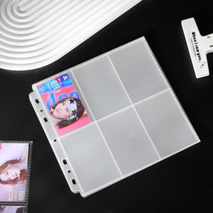 7 trous Double face 6 poches manchon de carte à collectionner protecteur de Page <span class=keywords><strong>classeur</strong></span> à <span class=keywords><strong>anneaux</strong></span> pour cartes de visite de jeu de Baseball <span class=keywords><strong>Pokemon</strong></span> - Product Image 4