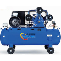 Compresseur d'air à piston portable YiBang 7,5 kW 10 CV 1000 L/min 8 bars AC 380 V 50 Hz avec entraînement par courroie, réservoir de 230 L, pompe à air industrielle