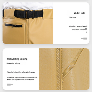 TOPIND Offre Spéciale imperméable personnalisé PVC taille échassier <span class=keywords><strong>pêche</strong></span> échassier imperméable avec bottes - Product Image 4
