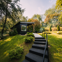 Maison Modulaire Préfabriquée de Luxe Extensible de 40 pieds à 3 Chambres avec Cuisine et Salle de Bain pour Hôtel/Bureau/Villa