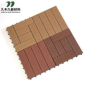 Piastrelle in legno composito di legno moderno impermeabile ignifugo piastrelle per esterni ad incastro Wpc per giardino terrazzato - Product Image 5