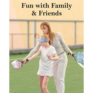 Juego de palas de pickleball con 4 pelotas y bolsa de transporte, equipo deportivo ligero y duradero para exteriores para adultos - Product Image 5