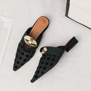 Factory Direct Selling Tacones Green Sandals Block Low Chunky Sexy Heels for Women - Product Image 6