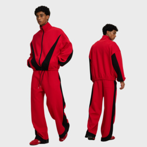 Ensemble de survêtement 2 pièces personnalisé ETAI pour homme : veste de sport durable et pantalon de survêtement ample pour l'entraînement - Product Image 2