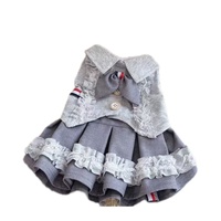 Vêtements de luxe pour animaux de compagnie, robe de princesse en dentelle, jupe tutu, uniforme pour chien et chat