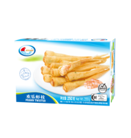 Bâtonnets de crevettes panés prêts à cuisiner pour la restauration hôtelière, bâtonnets de crevettes pour l'exportation en chaîne du froid
