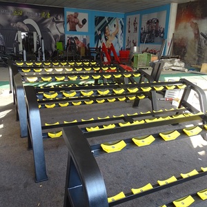 Attrezzature per il Fitness commerciale da palestra utilizzare lo scaffale di stoccaggio pesi per manubri cremagliera Multi manubrio - Product Image 6