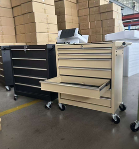 Carrito Metálico para Barbería, Gabinete de Almacenamiento de Herramientas, Gabinete de Acero Resistente con Ruedas y Cajones para Taller - Product Image 2