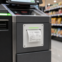 Cashino EP-385C 80mm 203dpi Printer Thermal untuk Struk & Label dengan Antarmuka RS232+USB Kecepatan Cetak 250mm/s untuk Tagihan Supermarket