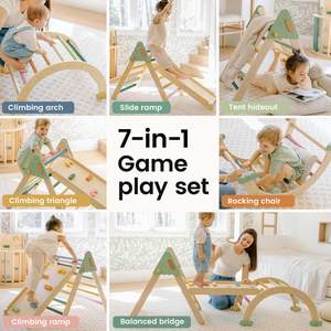 Triángulo <span class=keywords><strong>Pikler</strong></span>, Estructura <span class=keywords><strong>de</strong></span> <span class=keywords><strong>Madera</strong></span> para Escalar, Juguetes Montessori, Juguetes <span class=keywords><strong>de</strong></span> Escalada para Niños en Interiores, Juguetes <span class=keywords><strong>Pikler</strong></span> Montessori - Product Image 3