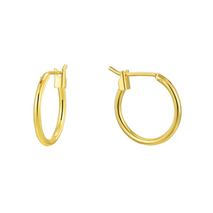 Minimalist Design <b>Large</b> Gold Plated Copper <b>Hoop</b> Earrings Geometric Bohemian Trendy Alloy Wedding Engagement Gifts Women's - Product Image 1