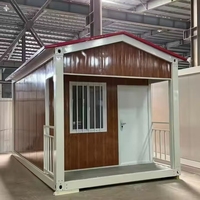 Petite maison préfabriquée Maison conteneur facile à assembler en acier et panneau sandwich pour appartements et hôtels