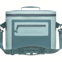 Anpassbares Logo 35L Wasserdichte PVC-Kühltaschen Individuelles Logo Große Kapazität Picknick Isolierte Kühltasche für Mittagessen