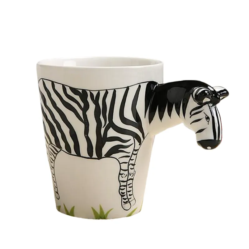 Custom coffee mug sublimation ceramic travel custom thermal insulation 3D animal mug ceramic coffee mug