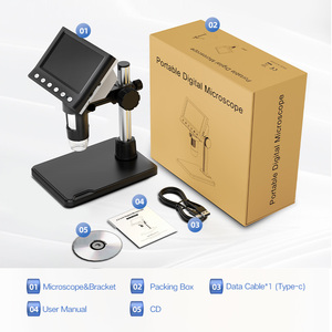 4.3インチスクリーン付きデジタルUSB電子顕微鏡 1000倍 工業用LED照明 - Product Image 5
