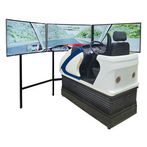 <span class=keywords><strong>Simulateur</strong></span> de conduite automobile ZG-DG-D3P en acier à six degrés de liberté avec 3 unités d'écrans LCD de 55 pouces pour une expérience de sécurité routière - Product Image 2