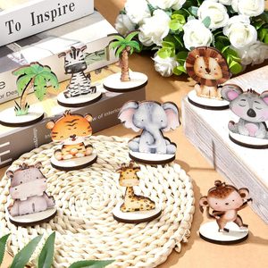 Ornements en bois d'animaux de la forêt KingWin, décoration de bureau en buis pour la maison et le bureau - Product Image 2