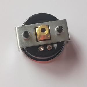 เครื่องวัดความดัน 0-4bar เคสเหล็กสีดํา เกจวัดความดันน้ําพร้อม U-CLUMP - Product Image 2