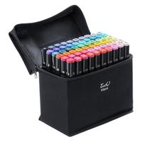 Sélectionnable professionnel intérieur 60 couleurs double art stylos à colorier fine double pointe art alcool pinceau marqueur couleur stylo ensemble