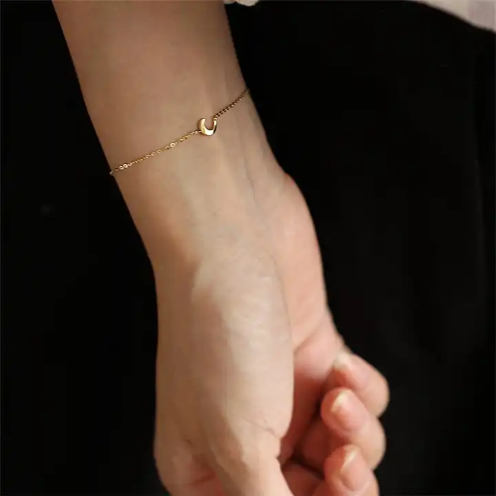 Women Minimalist Bracelet Adjustable Chain Bangle Stainless Steel Bracelets  1Pc | eBay